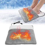 Winter USB Foot Warmer Built In Heater Fast Heating Safe Start Warm Foot Cover Feet Heating Pad Warmer Massager Washable - Extra Image