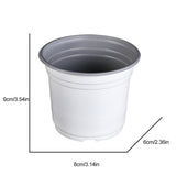 75 Pcs Plastic Plant Flower Pot Nursery Transplanting Pot Seeds Container Garden Decoration