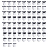 75 Pcs Plastic Plant Flower Pot Nursery Transplanting Pot Seeds Container Garden Decoration - Side View