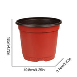 75 Pcs Plastic Plant Flower Pot Nursery Transplanting Pot Seeds Container Garden Decoration