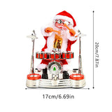 Christmas Electric Music Santa Claus Doll Playing Piano Ornament For Christmas Decorations for Children Gift - Front View