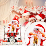 Christmas Electric Music Santa Claus Doll Playing Piano Ornament For Christmas Decorations for Children Gift - Close-Up Angle