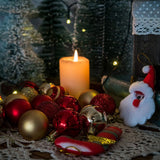50PCS 4CM Shatterproof Christmas Ball Decorations Christmas Tree Ornaments Electroplating Balls Pendant for Engagements Anniversaries and Parties - 45-Degree Angle
