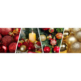 50PCS 4CM Shatterproof Christmas Ball Decorations Christmas Tree Ornaments Electroplating Balls Pendant for Engagements Anniversaries and Parties - Low Angle