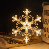 LED Christmas Lights Window Suction Cup Chandelier Lamp Decorative Curtain Lights Decor Christmas Decoration