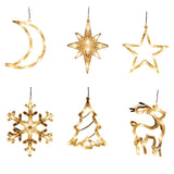LED Christmas Lights Window Suction Cup Chandelier Lamp Decorative Curtain Lights Decor Christmas Decoration - Extra Image