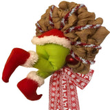 Christmas Thief Stole Wreath Christmas Decorations Christmas Burlap Garland for Doors Windows and Walls