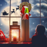 Christmas Thief Stole Wreath Christmas Decorations Christmas Burlap Garland for Doors Windows and Walls - Extra Image