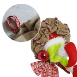 Christmas Thief Stole Wreath Christmas Decorations Christmas Burlap Garland for Doors Windows and Walls