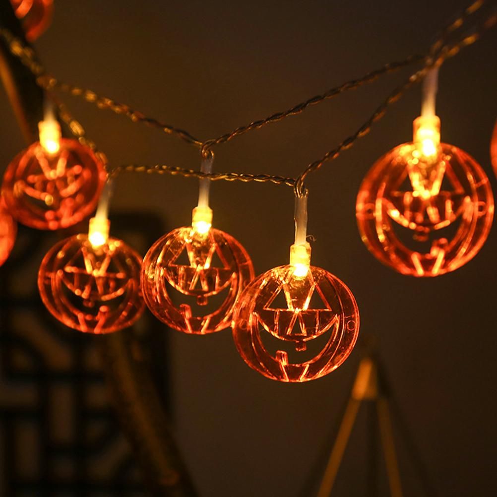 3 Meters LED Halloween String Lights Waterproof Grimace Pumpkin String Light Decorative Lights for Gardens Lawns and Porches