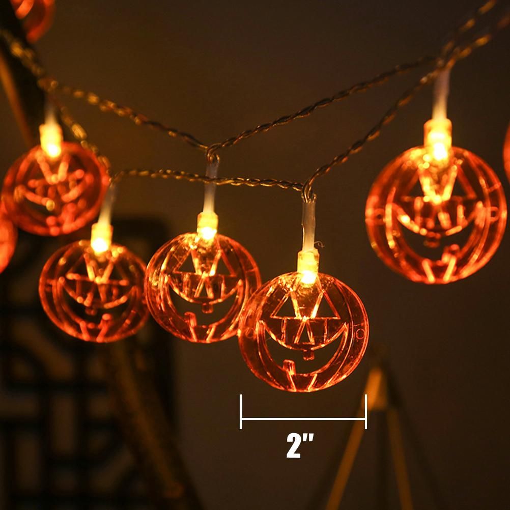3 Meters LED Halloween String Lights Waterproof Grimace Pumpkin String Light Decorative Lights for Gardens Lawns and Porches
