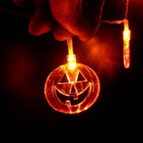 3 Meters LED Halloween String Lights Waterproof Grimace Pumpkin String Light Decorative Lights for Gardens Lawns and Porches