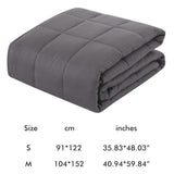 Heavy Blanket Against Sleep Disorders and Stress Blanket for Adults and Children Weighted Blanket with Glass Beads - Front View
