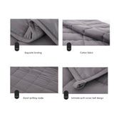 Heavy Blanket Against Sleep Disorders and Stress Blanket for Adults and Children Weighted Blanket with Glass Beads - Side View