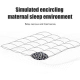 Heavy Blanket Against Sleep Disorders and Stress Blanket for Adults and Children Weighted Blanket with Glass Beads - Top-Down View