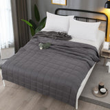 Heavy Blanket Against Sleep Disorders and Stress Blanket for Adults and Children Weighted Blanket with Glass Beads - Close-Up Angle
