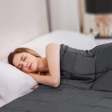 Heavy Blanket Against Sleep Disorders and Stress Blanket for Adults and Children Weighted Blanket with Glass Beads - Low Angle