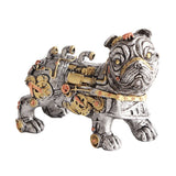 Mechanical Punk Dog Resin Crafts Steampunk Bulldog Dog Resin Statue Desktop Window Decoration Home Ornaments
