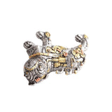 Mechanical Punk Dog Resin Crafts Steampunk Bulldog Dog Resin Statue Desktop Window Decoration Home Ornaments