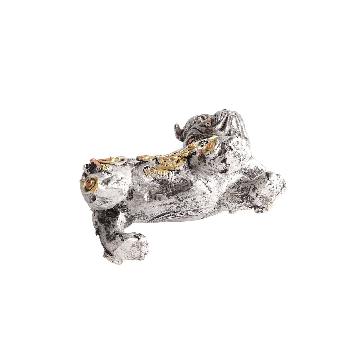 Mechanical Punk Dog Resin Crafts Steampunk Bulldog Dog Resin Statue Desktop Window Decoration Home Ornaments