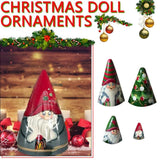 5 Pieces of Christmas Matryoshka Christmas Dwarf Collection Dolls Stacking Dolls Ornaments Christmas Decorations - Front View