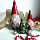 5 Pieces of Christmas Matryoshka Christmas Dwarf Collection Dolls Stacking Dolls Ornaments Christmas Decorations