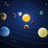 Opal Eight Planets Universe System Planets Popular Science Planet Set Educational Ornaments For Kids Teens Ore Gift - Top-Down View