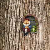 Mini Garden Resin Crafts Decoration Gnome Window Sleeping Garden Sculpture Gnome Outdoor Ornament Decoration - 45-Degree Angle