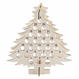 Christmas Advent Calendar Countdown 24 Wooden Christmas Tree Mini Alcohol Holder Wine Bottle Stand Decoration Gifts