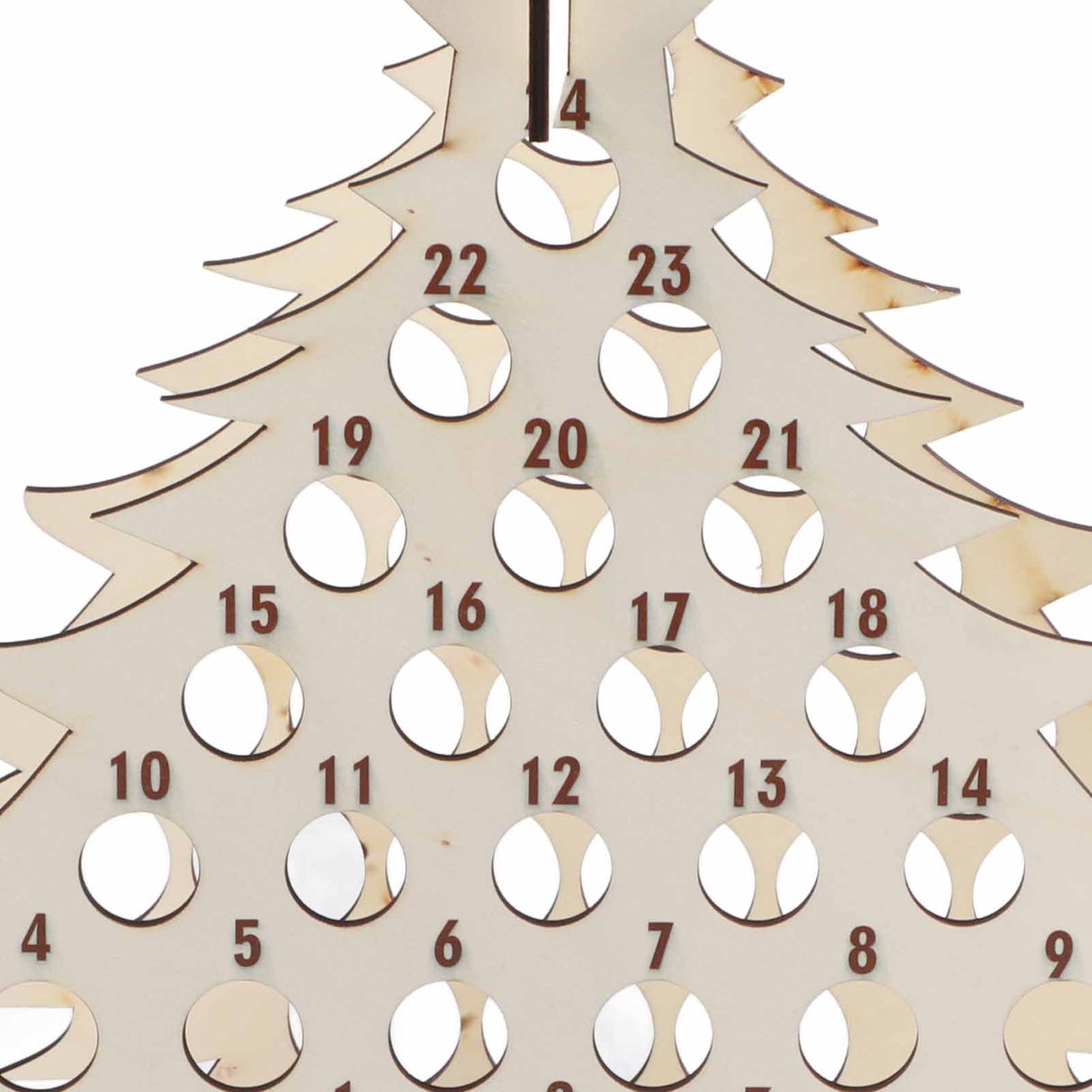 Christmas Advent Calendar Countdown 24 Wooden Christmas Tree Mini Alcohol Holder Wine Bottle Stand Decoration Gifts