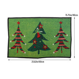 Christmas Doormat Xmas Flannel Floor Mat Merry Christmas Home Entrance Door Mat Anti Slip Floor Rug for Living Room