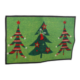 Christmas Doormat Xmas Flannel Floor Mat Merry Christmas Home Entrance Door Mat Anti Slip Floor Rug for Living Room
