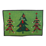 Christmas Doormat Xmas Flannel Floor Mat Merry Christmas Home Entrance Door Mat Anti Slip Floor Rug for Living Room - Extra Image