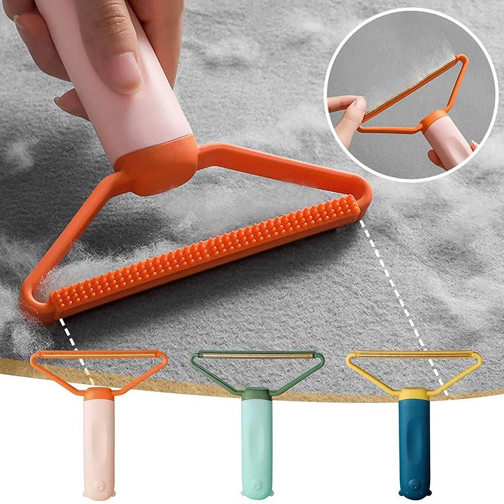 3 Pcs Double Headed Hair Removal Brush Hair Remover Manual Sofa Pet Hair Removal Suction Brush Does Not Hurt Clothes