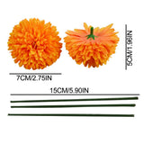 50Pcs Marigold Artificial Flower for Diwali Home Decor DIY Wreath Garland Craft Wedding Party Decoration