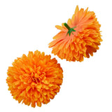 50Pcs Marigold Artificial Flower for Diwali Home Decor DIY Wreath Garland Craft Wedding Party Decoration