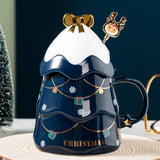 Christmas Mug Set with Cover and Spoon 500 ml Ceramic Mug for Mulled Wine Coffee Cocoa Christmas Mug Gift - Extra Image