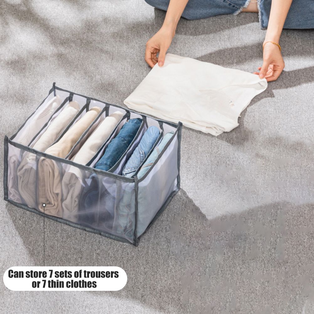 Wardrobe Clothes Organizer Closet Storage Baskets Save Space Clothing Storage Box Portable Storage Containers for Bedroom