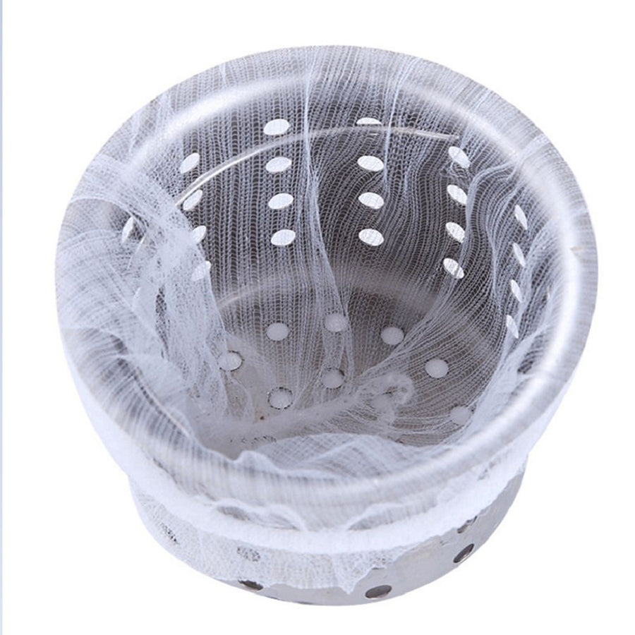 200 Pcs Sink Strainer Bag Sink Filter Net with Storage Case Sink Mesh Bag for Kitchen Waste Garbage