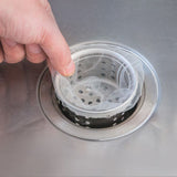 200 Pcs Sink Strainer Bag Sink Filter Net with Storage Case Sink Mesh Bag for Kitchen Waste Garbage