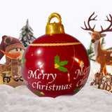 Christmas Inflatable Ball Blow Up Yard Decoration for Halloween Party Indoor Outdoor Yard Garden - Close-Up Angle