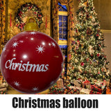 Christmas Inflatable Ball Blow Up Yard Decoration for Halloween Party Indoor Outdoor Yard Garden - Side View