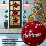 Christmas Inflatable Ball Blow Up Yard Decoration for Halloween Party Indoor Outdoor Yard Garden - Top-Down View