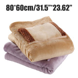5V USB Heated Blanket Electric Throw Blanket Warm Hand Knee Heating Blanket Flannel Heated Blanket for Office Lunch Break - Front View