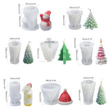 1 Pcs Christmas Tree DIY Silicone Candle Mold for Soap Cake Decorating Festival Craft Making Home Decoration Candle Making Supplies