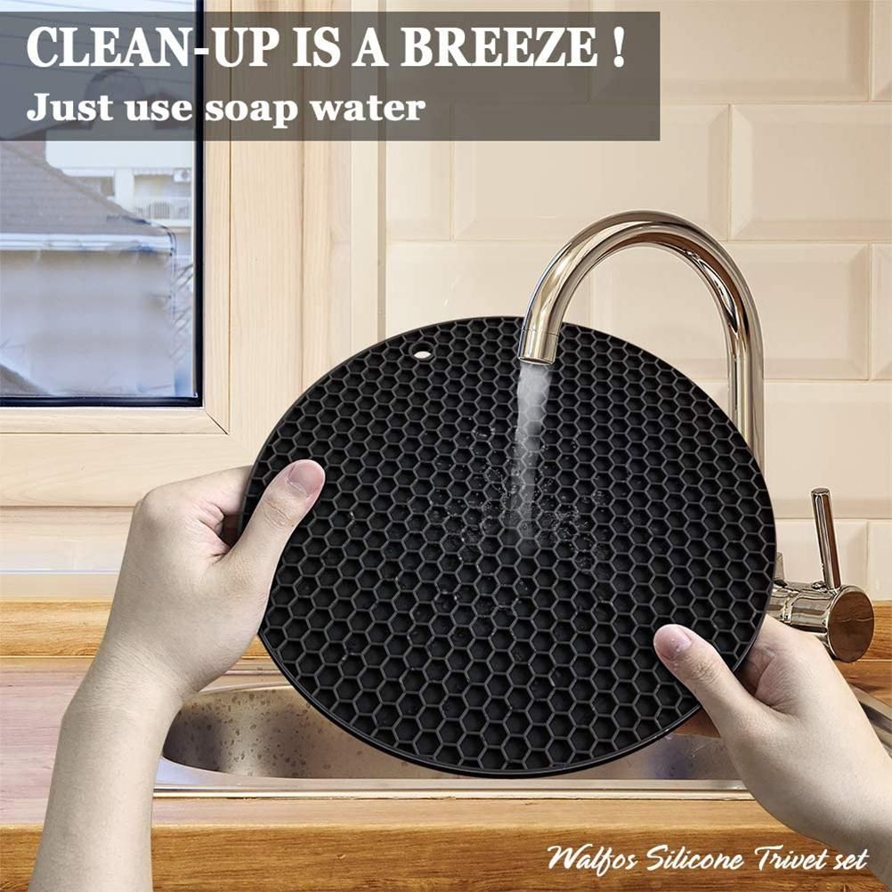 Silicone Trivet Mat Pot Holder Multipurpose Hot Pads Silicone Heat Resistant Coasters Cup Insulation Mat Insulation Pad