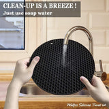 Silicone Trivet Mat Pot Holder Multipurpose Hot Pads Silicone Heat Resistant Coasters Cup Insulation Mat Insulation Pad