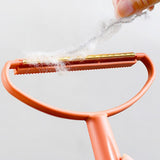 Portable Lint Remover for Clothes Blankets Manual Fuzz Shaver Reusable Double Sided Lint Remover Brush
