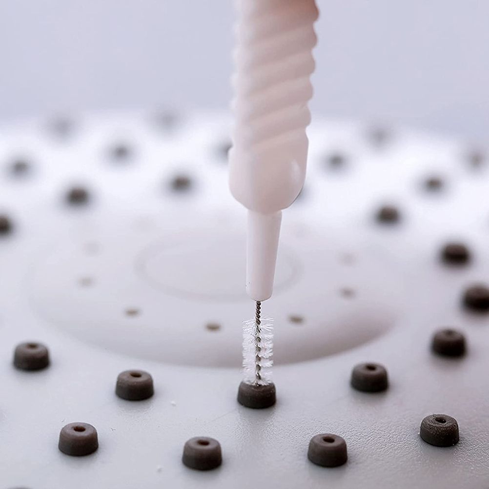 30Pcs Shower Nozzle Cleaning Brush Anti Clogging for Shower Head Cleaning Brush for Pore Clean with Non Slip Handle