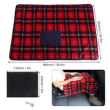 USB Electric Heated Blanket Car Office Warm Blanket Heater Winter Home Knee Pad Warmer Heating Carpet - Front View